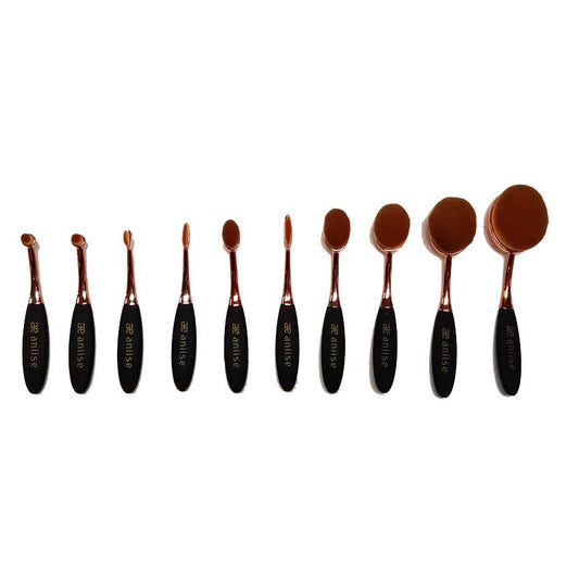 Makeup Brush Set / Oval / 10 PC