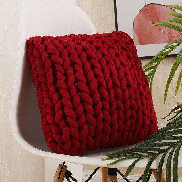 Wool Pillow / Handmade / Square / Cylinder-Bolster